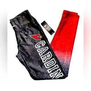 NFL ZUBAZ NFL womens ARIZONA CARDINALS leggings size L NWT